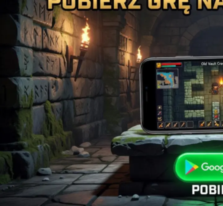 Przycisk pobierania Centre Informatique Universel symbolizujący start przygody w lochu